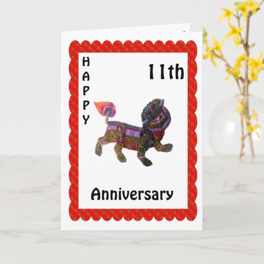 Carte Joyeux 9e anniversaire (Fleur jaune)