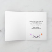 Carte Joyeux agneaux d'anniversaire pour jumeaux (Intérieur)