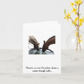 Carte Joyeux Ami Cheval d'Anniversaire (Fleur jaune)