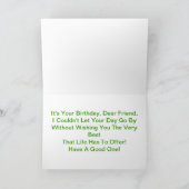 Carte Joyeux Ami d'anniversaire, Gâteau Jaune (Intérieur)