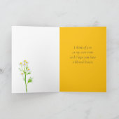 Carte Joyeux Ami de Pâques comme une mère pour moi Fleur (Intérieur)