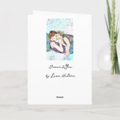 Carte Joyeux Amour Anniversaire | Lesbian Kiss (Dos)