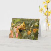 Carte Joyeux amour Chute (Fleur jaune)