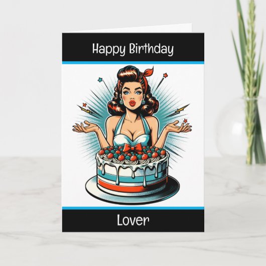Carte Joyeux Amour d'Anniversaire, Anniversaire pour Lui (Devant)