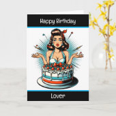 Carte Joyeux Amour d'Anniversaire, Anniversaire pour Lui (Fleur jaune)