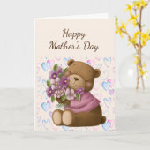 Carte Joyeux Amour de la Fête des Mères Apprécier Fleurs (Fleur jaune)