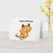 Carte Joyeux amoureux des chats d'anniversaire ! (Fleur jaune)