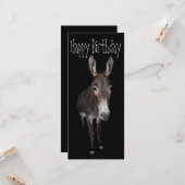 Carte Joyeux âne d'anniversaire (Devant/Arrière en situation)