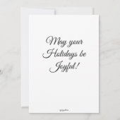 Carte Joyeux Angel Holiday Plat Card (Dos)