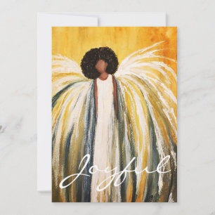 Carte Joyeux Angel Holiday Plat Card