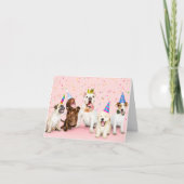 Carte Joyeux animal fête d'anniversaire (Devant)