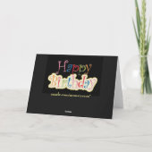 Carte Joyeux Anniversaire (Dos)