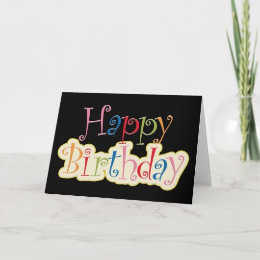 Carte Joyeux Anniversaire (Devant)