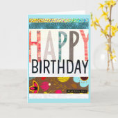 Carte Joyeux anniversaire ! (Fleur jaune)