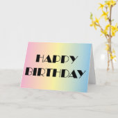 Carte Joyeux anniversaire (Fleur jaune)