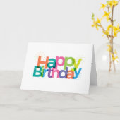 Carte Joyeux anniversaire (Fleur jaune)