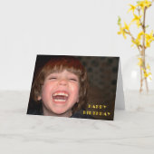 Carte Joyeux anniversaire (Fleur jaune)