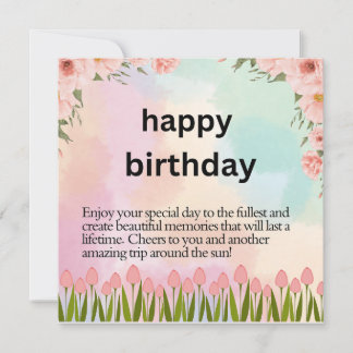 Carte Joyeux Anniversaire