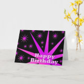 Carte Joyeux anniversaire (Fleur jaune)