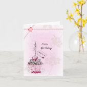 Carte Joyeux anniversaire (Fleur jaune)