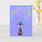 Carte Joyeux anniversaire (Fleur jaune)