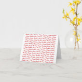 Carte Joyeux anniversaire (Fleur jaune)