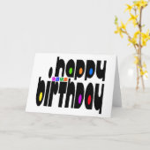 Carte Joyeux anniversaire (Fleur jaune)