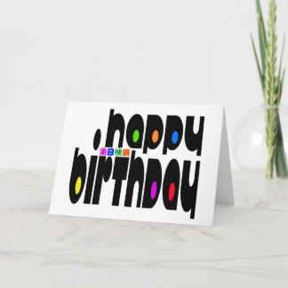 Carte Joyeux anniversaire