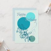 Carte Joyeux anniversaire (Devant/Arrière en situation)