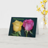 Carte Joyeux anniversaire (Fleur jaune)