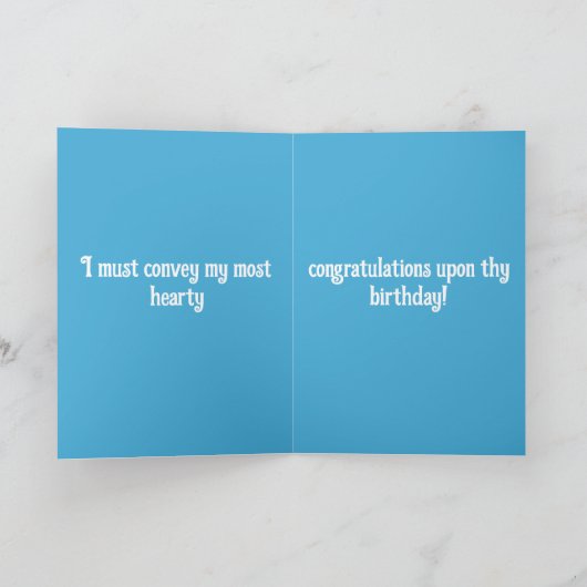 Carte Joyeux anniversaire (Intérieur)