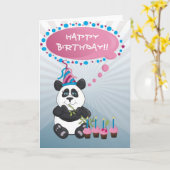 Carte Joyeux anniversaire (Fleur jaune)