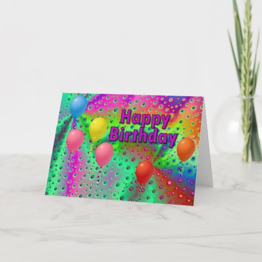 Carte Joyeux anniversaire (Devant)