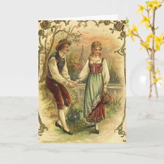 Carte Joyeux anniversaire (Fleur jaune)