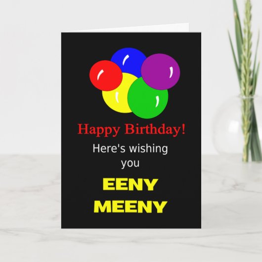 Carte joyeux anniversaire (Devant)