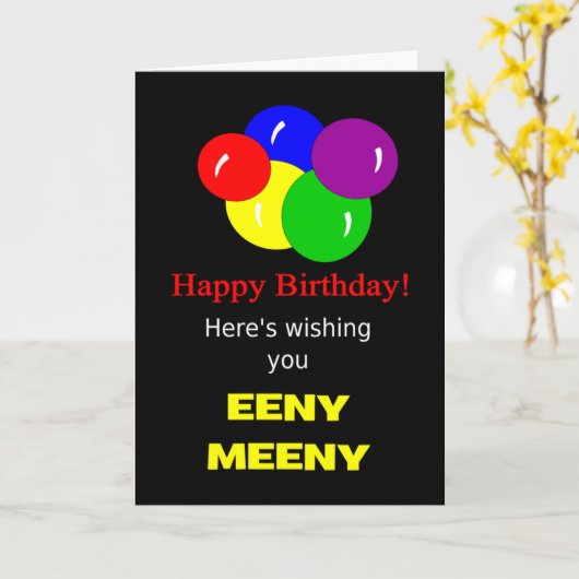 Carte joyeux anniversaire (Fleur jaune)