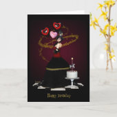 Carte Joyeux anniversaire (Fleur jaune)