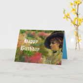 Carte Joyeux anniversaire (Fleur jaune)