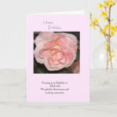 Carte Joyeux anniversaire (Fleur jaune)