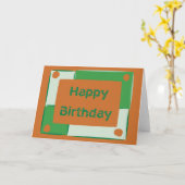 Carte Joyeux anniversaire (Fleur jaune)