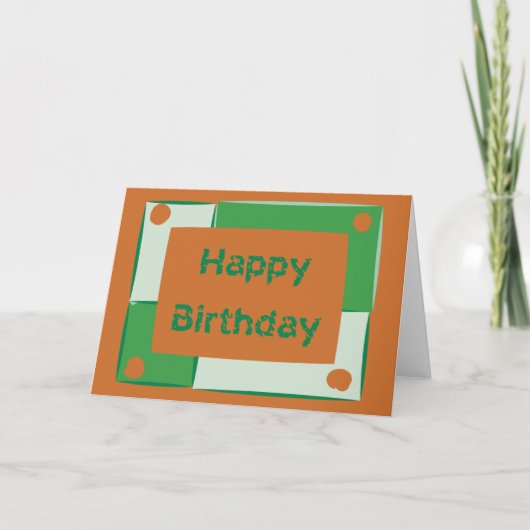 Carte Joyeux anniversaire (Devant)
