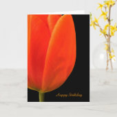 Carte Joyeux anniversaire (Fleur jaune)