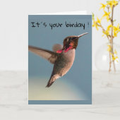 Carte Joyeux anniversaire ! (Fleur jaune)