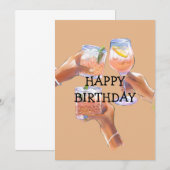 CARTE JOYEUX ANNIVERSAIRE (Devant / Derrière)