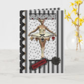 Carte Joyeux anniversaire (Fleur jaune)