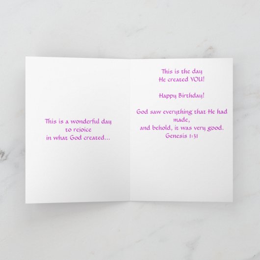 Carte Joyeux anniversaire (Intérieur)