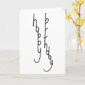Carte Joyeux anniversaire (Fleur jaune)