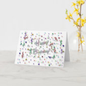 Carte Joyeux anniversaire (Fleur jaune)