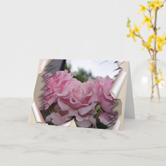 Carte Joyeux anniversaire (Fleur jaune)