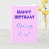 Carte Joyeux anniversaire (Fleur jaune)